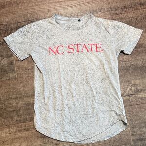 PressBox by Royce Apparel NC State Graphic Tee in Gray and Red